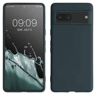 Produktbild von kwmobile Handyhülle für Google Pixel 7 Hülle - TPU Case - Kabelloses Laden - Schutzhülle Cover in Dunkler Schiefer
