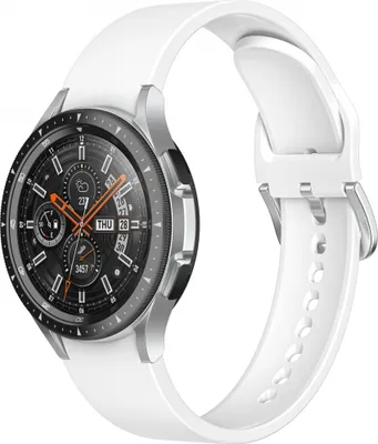 Produktbild von Bstrap Silicone Armband für Samsung Galaxy Watch 4 / 5 / 5 Pro / 6, white