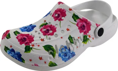 Produktbild von Damen Clogs Freizeitclogs Rot/Blau Gr. 36