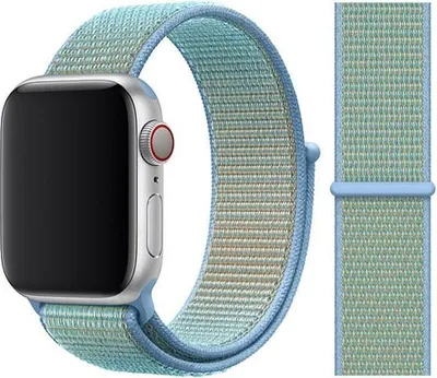 Produktbild von Original Apple Sport Loop Armband 38/40/41mm MV9E2ZM/A Cornflower