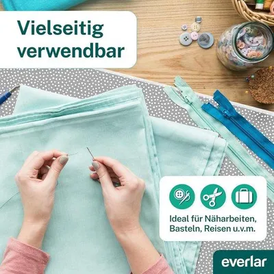 Produktbild von Famanu Bügeldecke 100 x 65 cm - Hitzebeständig und aus 100% Baumwolle