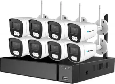 Immagine prodotto di Sistema di telecamere WiFi Secutek SLG-LW2MC84B1 - Telecamera 8x2MP, NVR