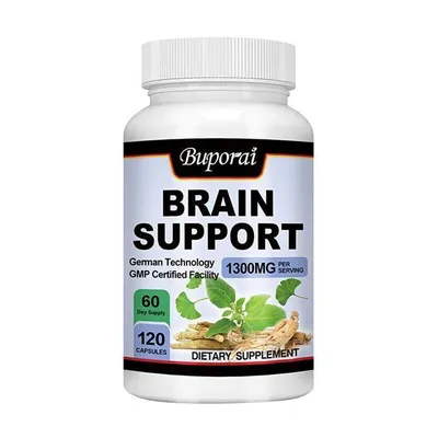Immagine prodotto di Brain Support 1300 mg (120 capsule) integratore alimentare, cervello, nervi, memoria