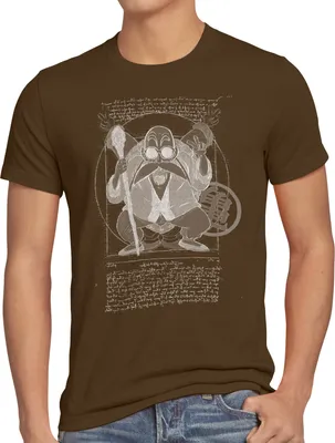 Produktbild von style3 Vitruvianischer Muten Roshi Herren T-Shirt son-goku Z vinci