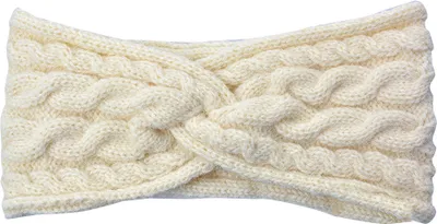Produktbild von Clayre & Eef Stirnband Frauen 10x22 cm Beige Synthetisch