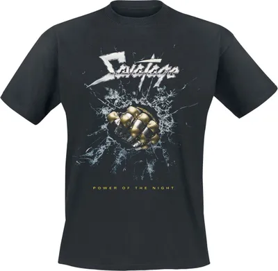 Produktbild von Savatage T-Shirt Herren Power of the night schwarz S