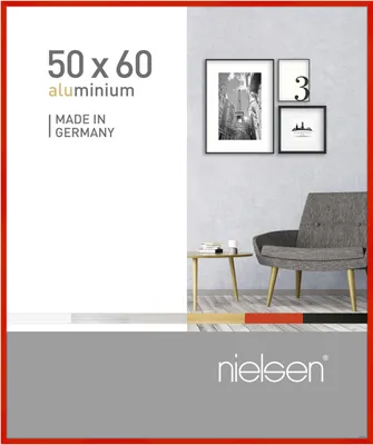 Produktbild von nielsen Aluminium Bilderrahmen Pixel, 50x60 cm, Tornado Rot