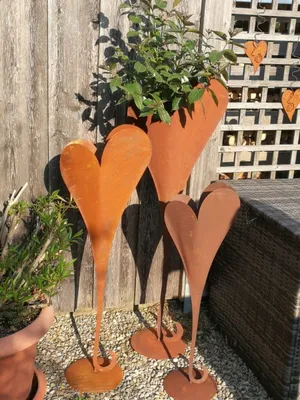 Produktbild von Edelrost Herz hoch, zum Bepflanzen Herz hoch - 110 cm