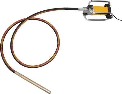 Produktbild von Betonrüttler - Elektrischer Flaschenrüttler 4 m - 4300 U/min - 220 V 50–60 Hz - EU-Stecker - 12 A - Gelb