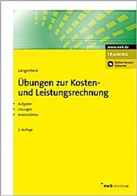 Produktbild von Übungen zur Kosten- und Leistungsrechnung