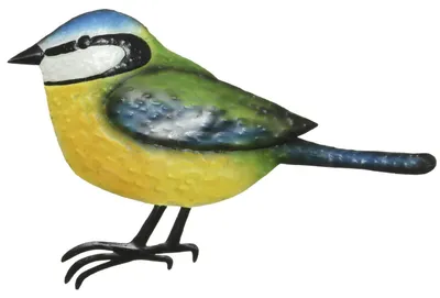 Produktbild von Decoris Gartendekoration Vogel - Blaumeise - Metall - 38 cm