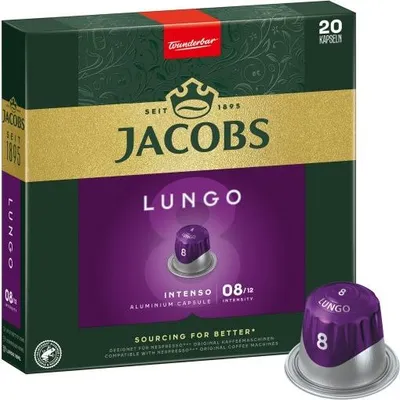 Produktbild von Jacobs Kapseln Lungo Intenso | 20 Nespresso® komp. Kapseln