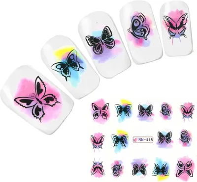 Produktbild von Tattoo Nail Art Schmetterling Butterfly Nagel Sticker