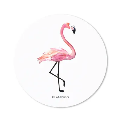 Produktbild von MuchoWow® Mauspad Mousepad Flamingo - Aquarell - Rosa 40x40 cm - Mousepads - Maus Mat - Pad - Mausunterlage - Schreibtisch Accessoires