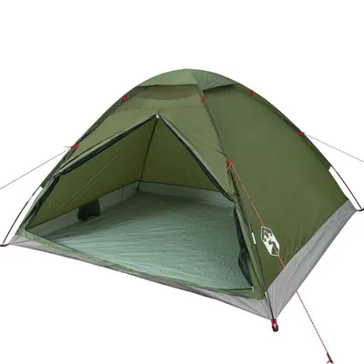 Immagine prodotto di vidaXL Tenda da campeggio a cupola 4 persone verde oliva impermeabile