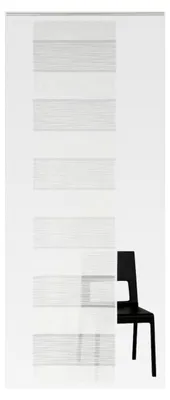 Produktbild von Schiebevorhang mit Querstreifen in Wollweiß, 1 Stück, BxH: 57 x 175 cm