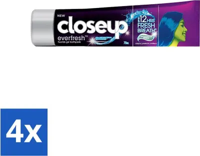 Image de Close Up - Dentifrice - Eucalyptus Freeze - Rafraîchissant & Antibactérien - 90 g - Pack avantage - 4 pièces