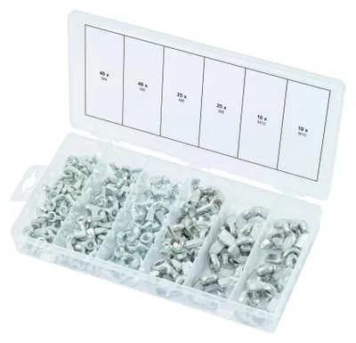Image de KS TOOLS Assortiment d'écrous à oreilles 150 pcs - 970.0470