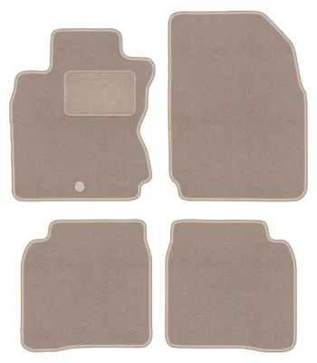 Image de Tapis de sol en moquette pour Nissan Note I E11 2006-2012 (monospace) – jeu 4 pièces, beiges, sur mesure – Wielganizator LUX