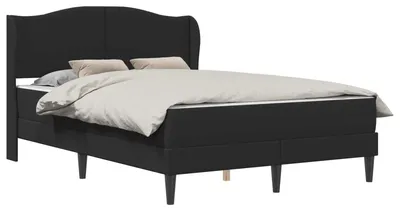 Zdjęcie produktu dla Ramka łóżka Z zagłówkiem Czarny 140 x 190 cm