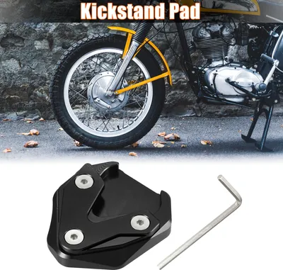 Image de 1 Ensemble De coussin De Béquille Pour Moto pour Honda Cb1300 2020-2023 Noir