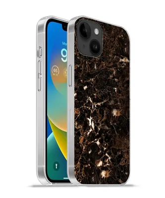 Produktbild von MuchoWow® Handyhülle Schutzhülle Hülle für Apple iPhone 14 Plus - Soft case Marmor - Schwarz - Gold Silikon Softcase Handy Hülle - Abbildung