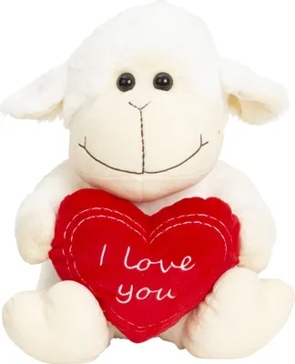 Produktbild von Schaf mit Herz Aufschrift  I love you 30 cm Kuscheltier Plüschtier