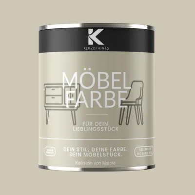 Produktbild von Kenzopaints 750ml Möbelfarbe Möbellack - Kalkstein von Matera
