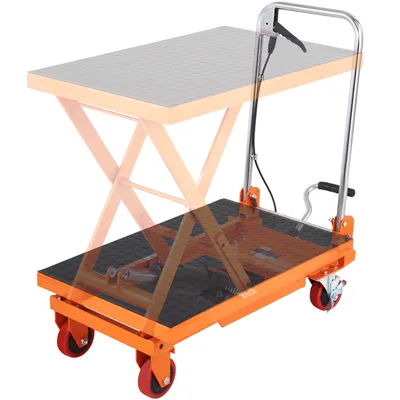 Obrázok produktu pre VEVOR nožnicový zdvíhací stôl hydraulický 150 kg nosnosť Zdvíhací stolový vozík 220-720 mm rozsah zdvíhania Zdvíhací stôl dielňa 700 x 450 mm plošina Nožnicový zdvíhací vozík jednoduchý nožnicový pre továrne Sklady Supermarkety