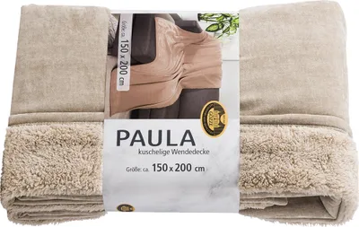 Produktbild von GÖZZE Wohndecke Paula" stein 150x200 cm"