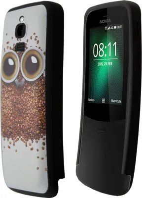 Produktbild von caseroxx Schutz-Hülle TPU-Hülle kompatibel mit Nokia 8110 4G, Gummi Handy Tasche Eulen Muster