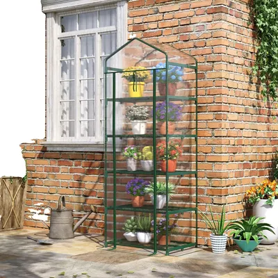 Produktbild von Garten Gewächshaus, 5 Metallregale, wasserdichtes Design