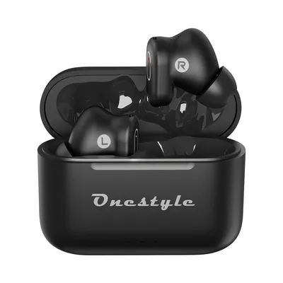 Produktbild von Onestyle TWS-VX-PRO In-ear Bluetooth Kopfhörer mit Geräuschunterdrückung ANC (Active Noise Cancellation),  IPX6 Wasserschutzklasse, schwarz