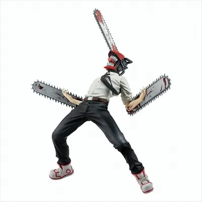 A figure of the Chainsaw Man character from the anime/manga series.