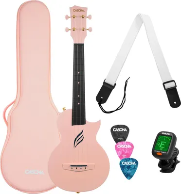 Produktbild von Cascha Carbon Fibre Set Pink Konzert-Ukulele