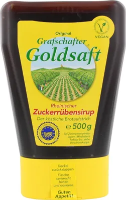 Produktbild von Grafschafter Goldsaft Zuckerrübensirup herzhaft süss Vegan 500g