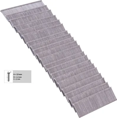 Produktbild von Vonroc Nägeln 15mm für Elektrotacker - Universal - 1000 Stück