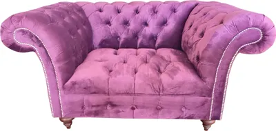 Produktbild von Chesterfield Sessel Couch 1 Sitzer Textil Sessel Stoff Sitz Lounge Möbel