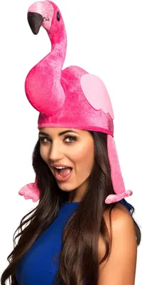 Produktbild von Hut Flamingo - Pinke Flamingo Kopfbedeckung