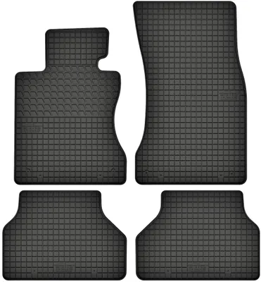 Immagine prodotto di Tappetini in gomma adatti per BMW 5 E60 / E61 (2003-2010) Set di tappetini in gomma neri + tappo