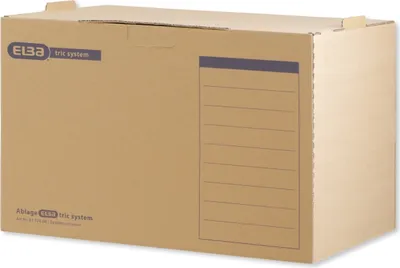 Produktbild von Archiv-Box tric system 490x350x319mm Wellpappe naturbraun Packung mit 5 Stück