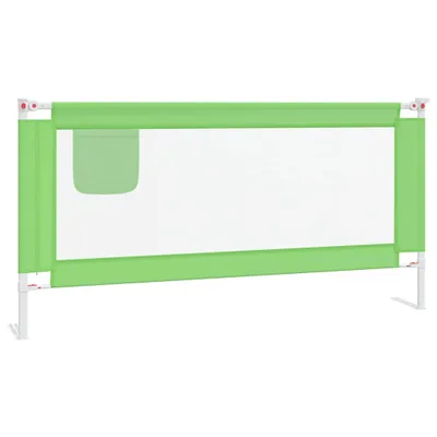 Produktbild von vidaXL Kleinkind-Bettschutzgitter Grün 180x25 cm Stoff