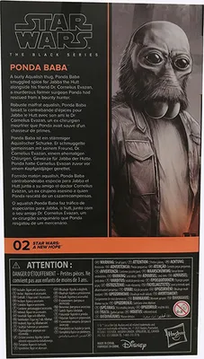 Image de Hasbro F1872 Disney Star Wars A New Hope Ponda Baba, Black Series Figurine avec arme, méchant, 14 cm