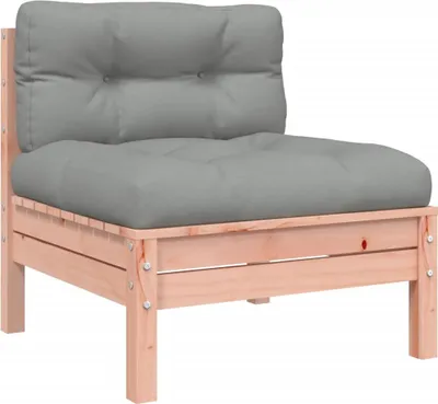 Produktbild von vidaXL Gartensofa ohne Armlehnen mit Kissen Massivholz Douglasie