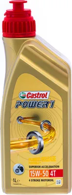 Produktbild von Castrol Motorenöl 15W-50 Power 1 4T, Hc-Synt., 1 L