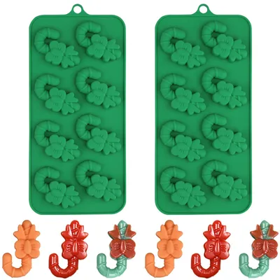 Silikon-Weihnachtsformen, 3 Stück, 5,4 x 2,5 cm, für Schokolade & mehr