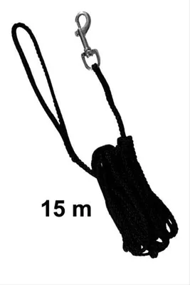 Produktbild von Nylonowa smycz Trixie - czarna, 15 m