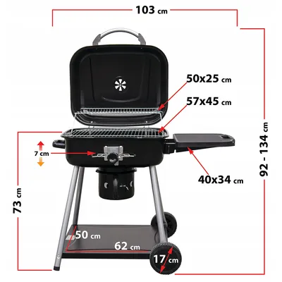 Obrázok produktu pre nabbi Záhradný gril MIR-417 - čierna