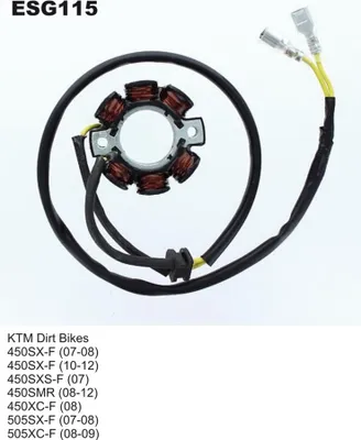 Produktbild von Elektrosport Lichtmaschinenwicklung (Stator) Für Ktm Sxf 450 '07-'12, Sxf 505 '07-'08, Xcf 505 '08-'09