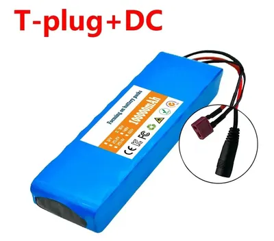 Produktbild von E-Scooter Akku 36V 100Ah - 10S2P Lithium-Ionen Akkupack - 100000mAh - Für 500W Elektroroller - Wiederaufladbarer Akku - T-Plug DC Stecker
